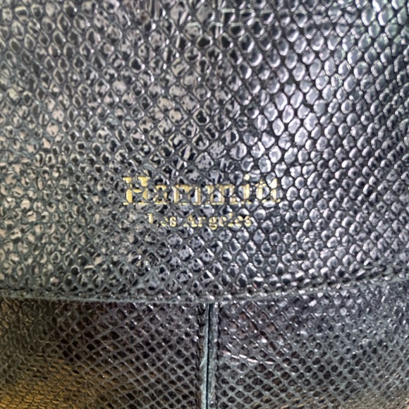 Hammitt Montana Large Reversible Crossbody Black Snake & Pebbled Leather - Picture 7 of 14